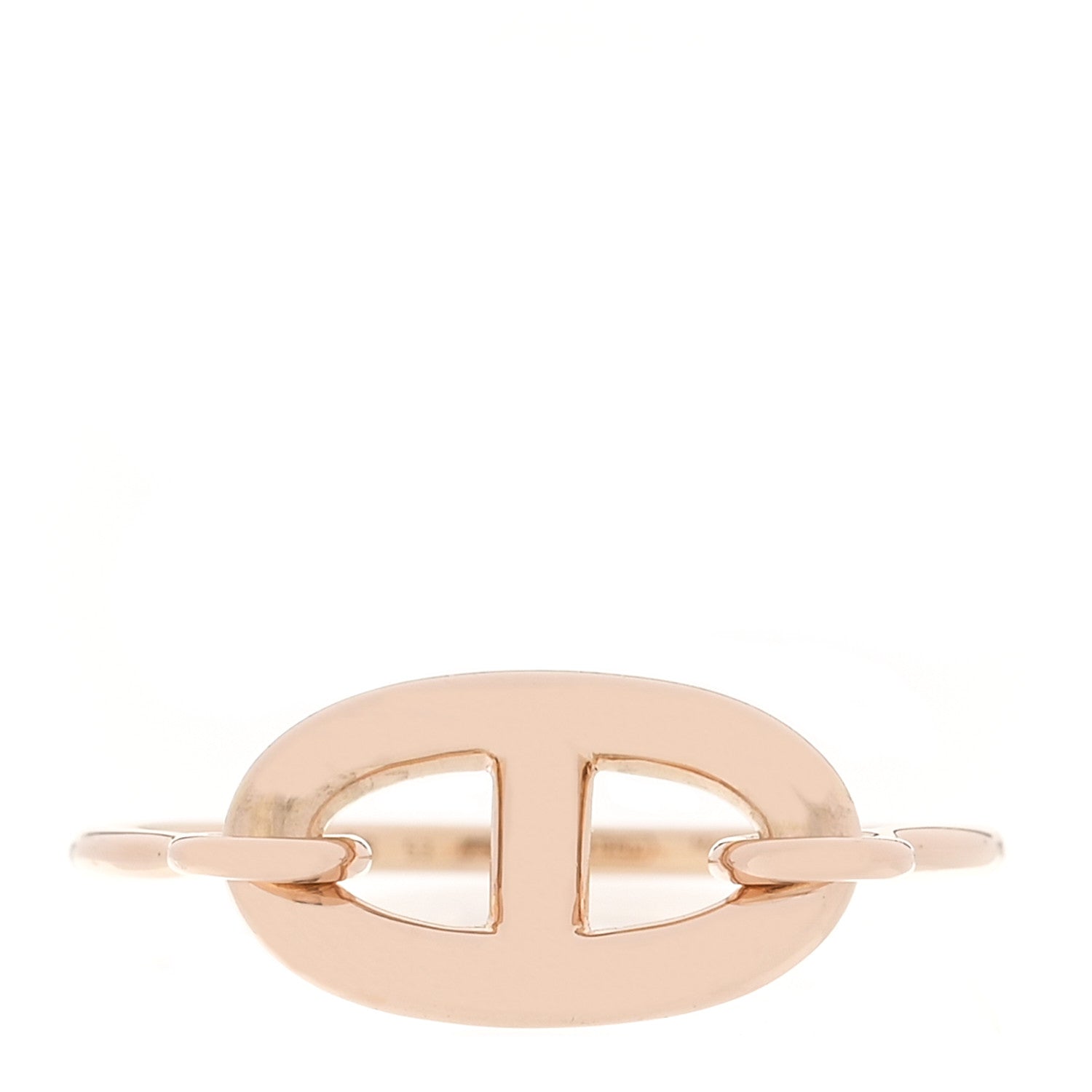Hermes 18K Rose Gold PM Ronde Ring  53 6.25 1 of 4