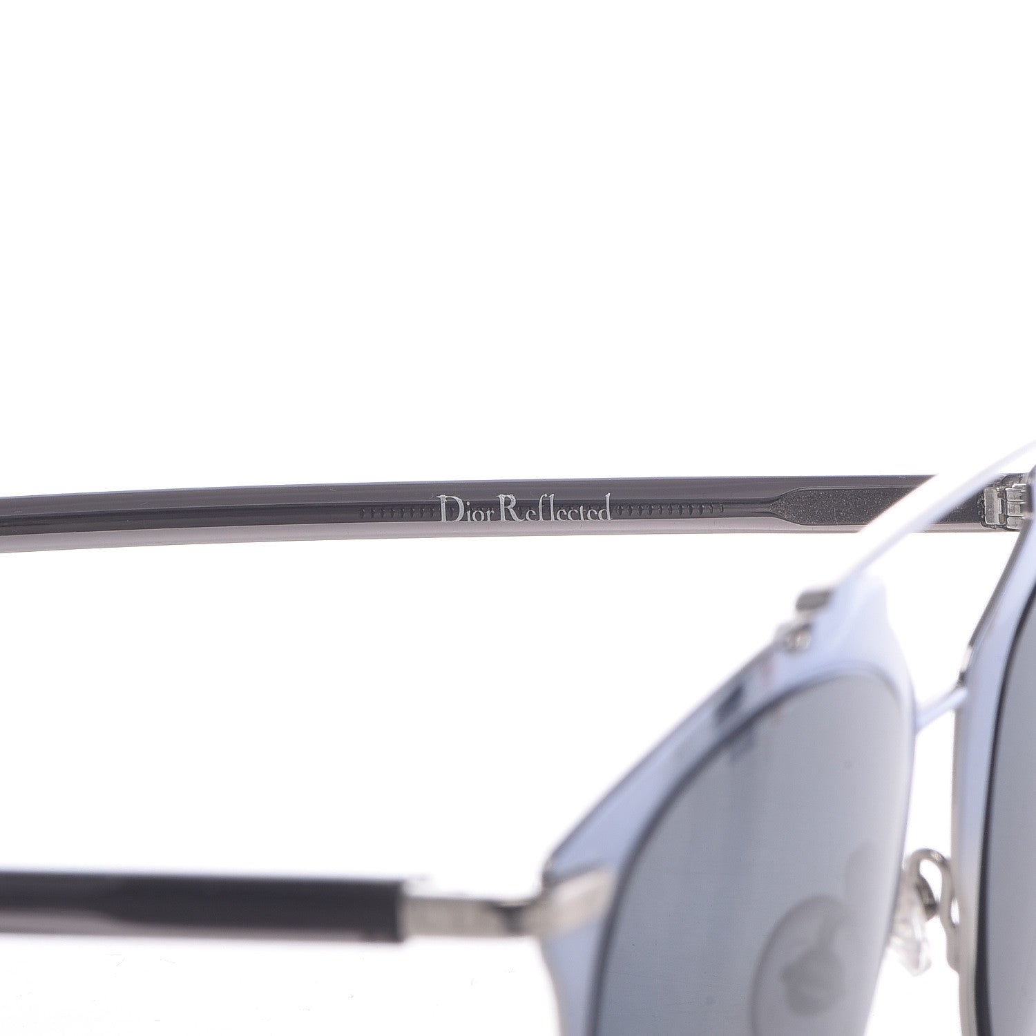 Christian Dior Reflected Sunglasses Silver Black 5 of 9
