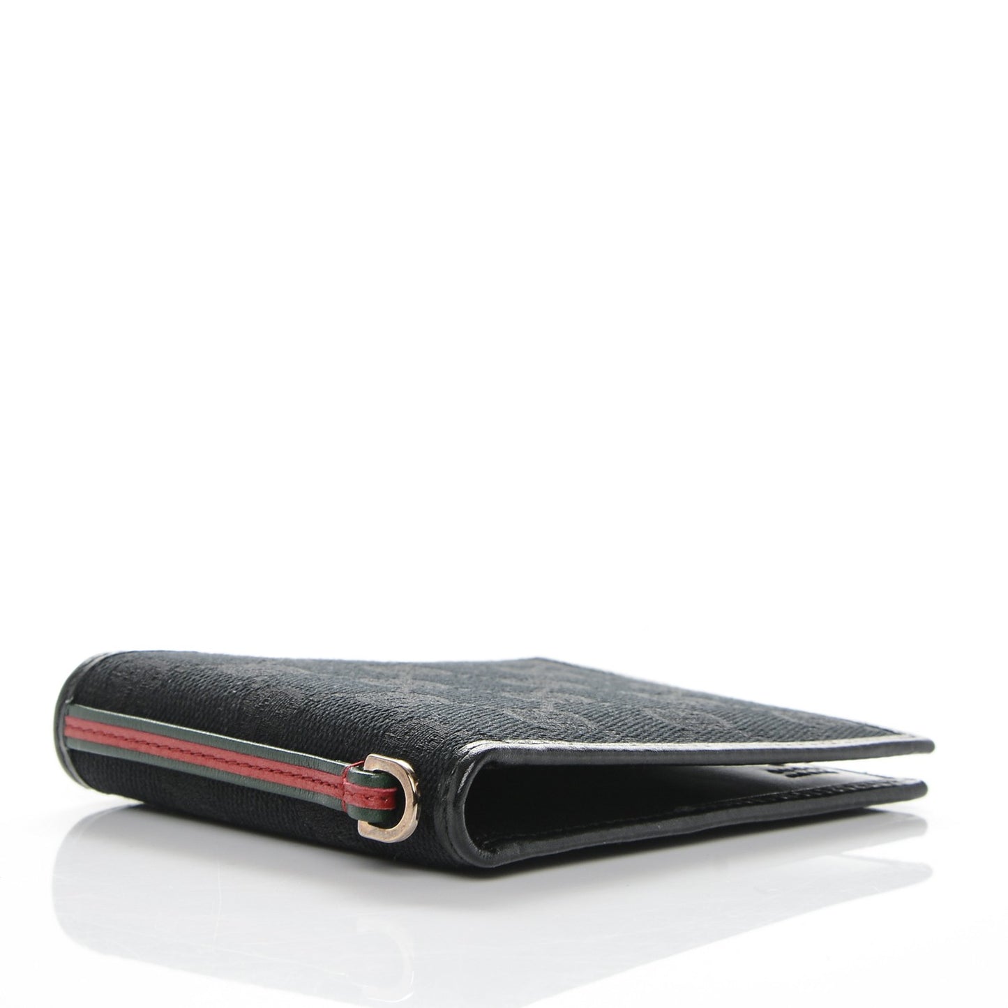 Mens Monogram Bi-Fold Wallet Black