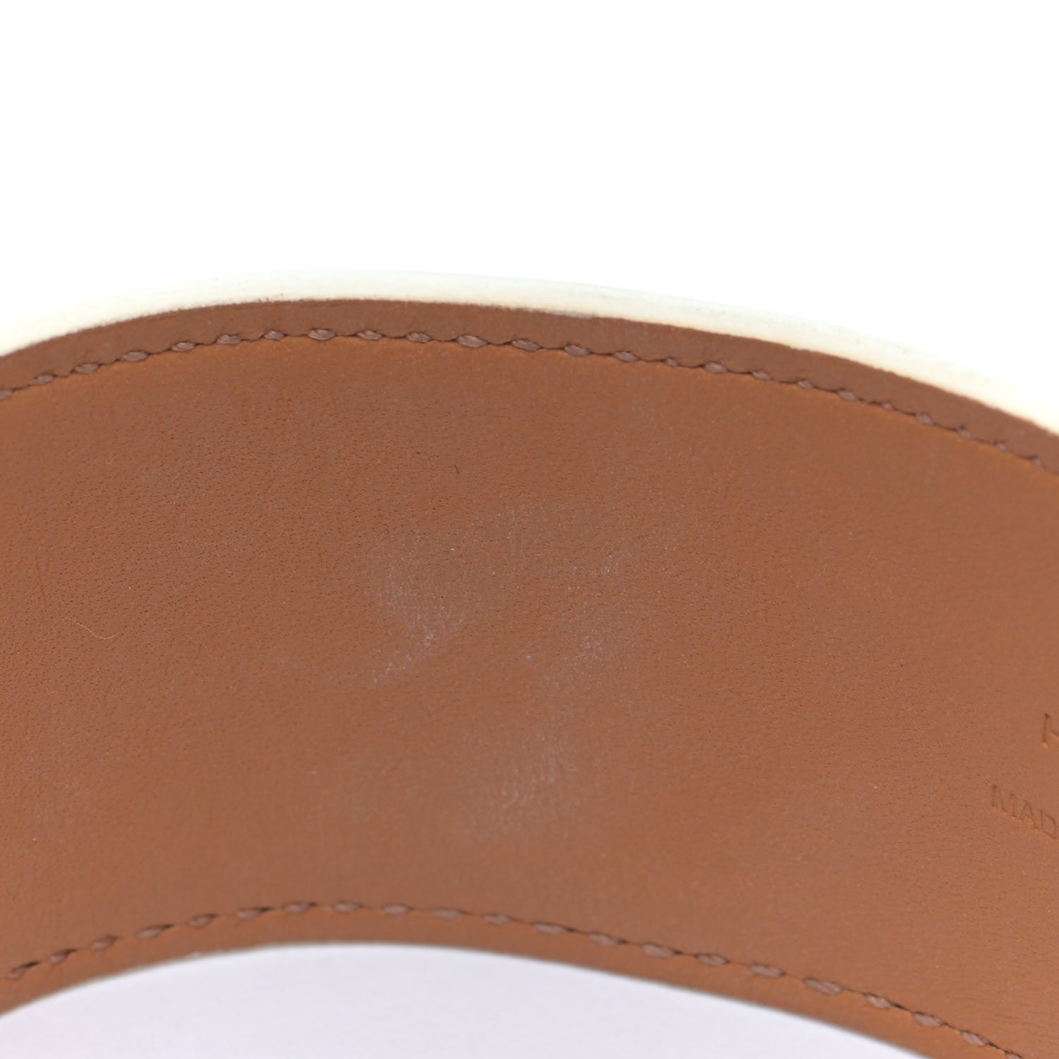 Hermes Epsom Collier de Chien CDC Bracelet S White 8 of 9