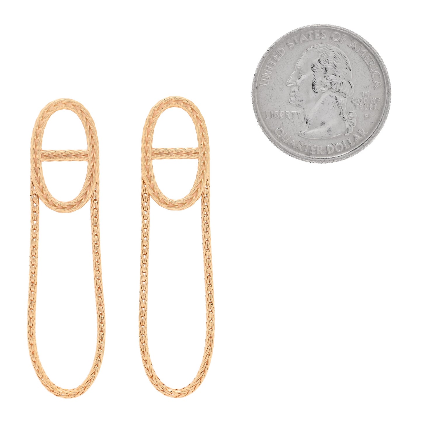 18K Yellow Gold PM Chain d'Ancre Danae Earrings