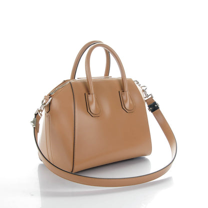 Givenchy Shiny Lord Calfskin Small Antigona Dark Beige 3 of 7