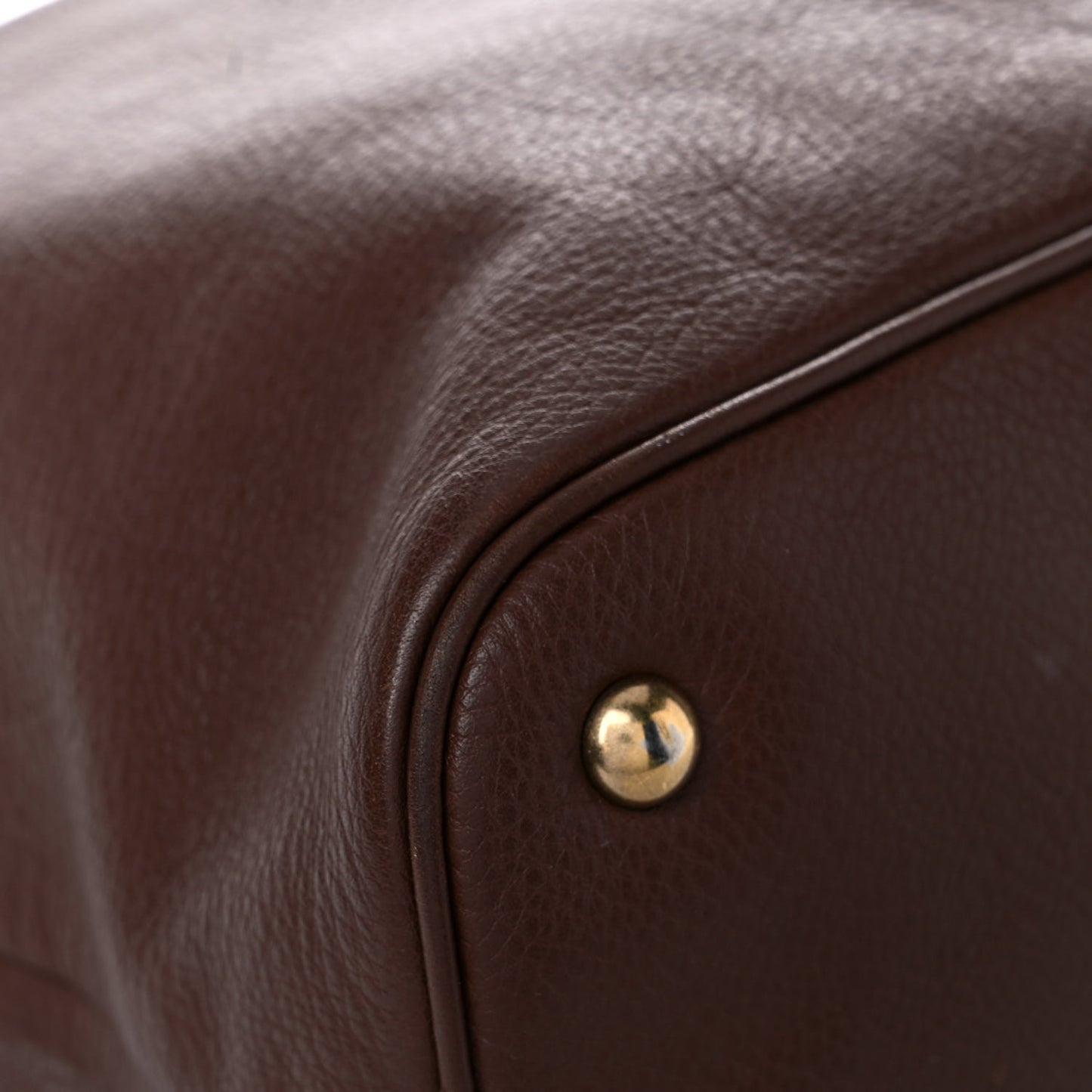 Calfskin Belle de Jour Cabas Tote Brown