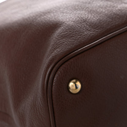 Saint Laurent Calfskin Belle de Jour Cabas Tote Brown 7 of 19