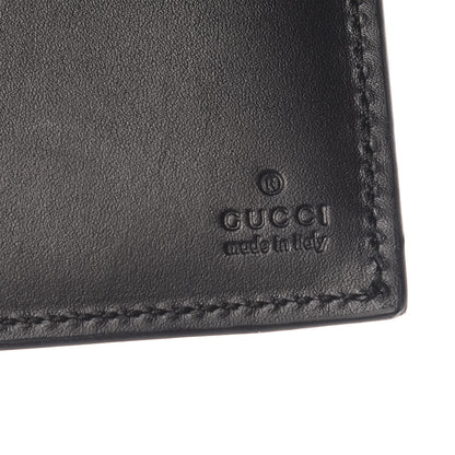 Gucci Calfskin GucciGhost Print Bi-Fold Wallet Black New Acquamarine 6 of 8