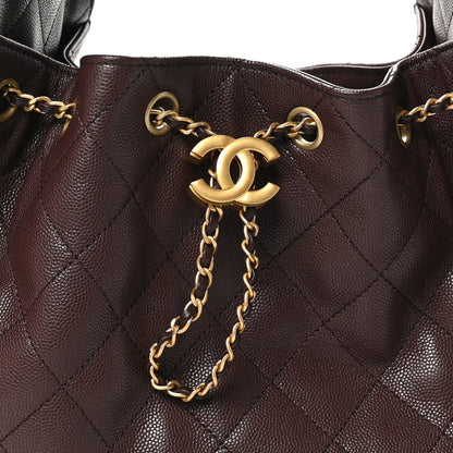 Chanel Caviar Quilted Small Chanel 25 Handbag Dark Brown 8 of 11
