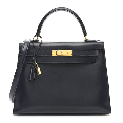 Hermes Box Kelly Sellier 28 Bleu Marine 1 of 11