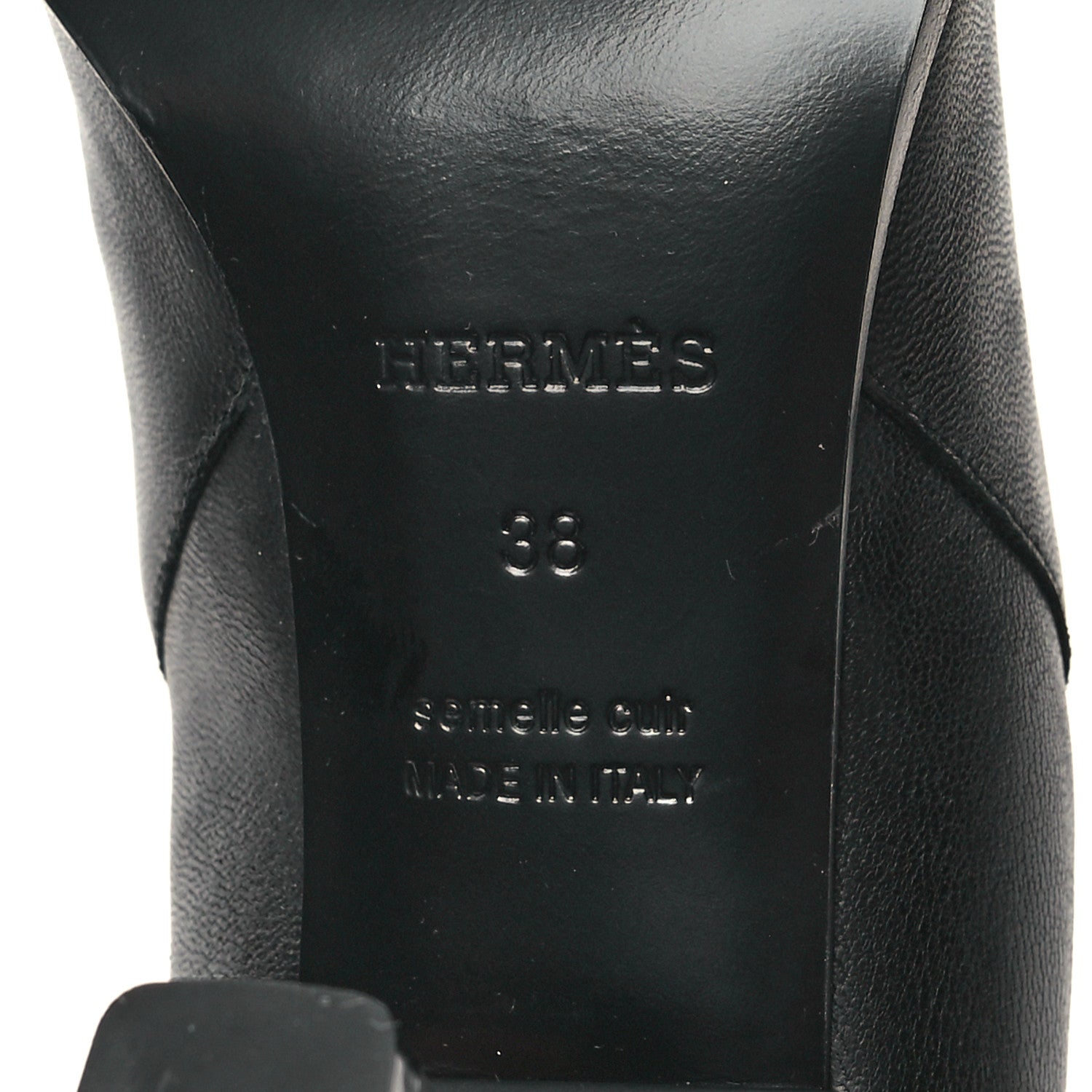 Hermes Nappa Gill 75 Ankle Boots 38 Black 7 of 9