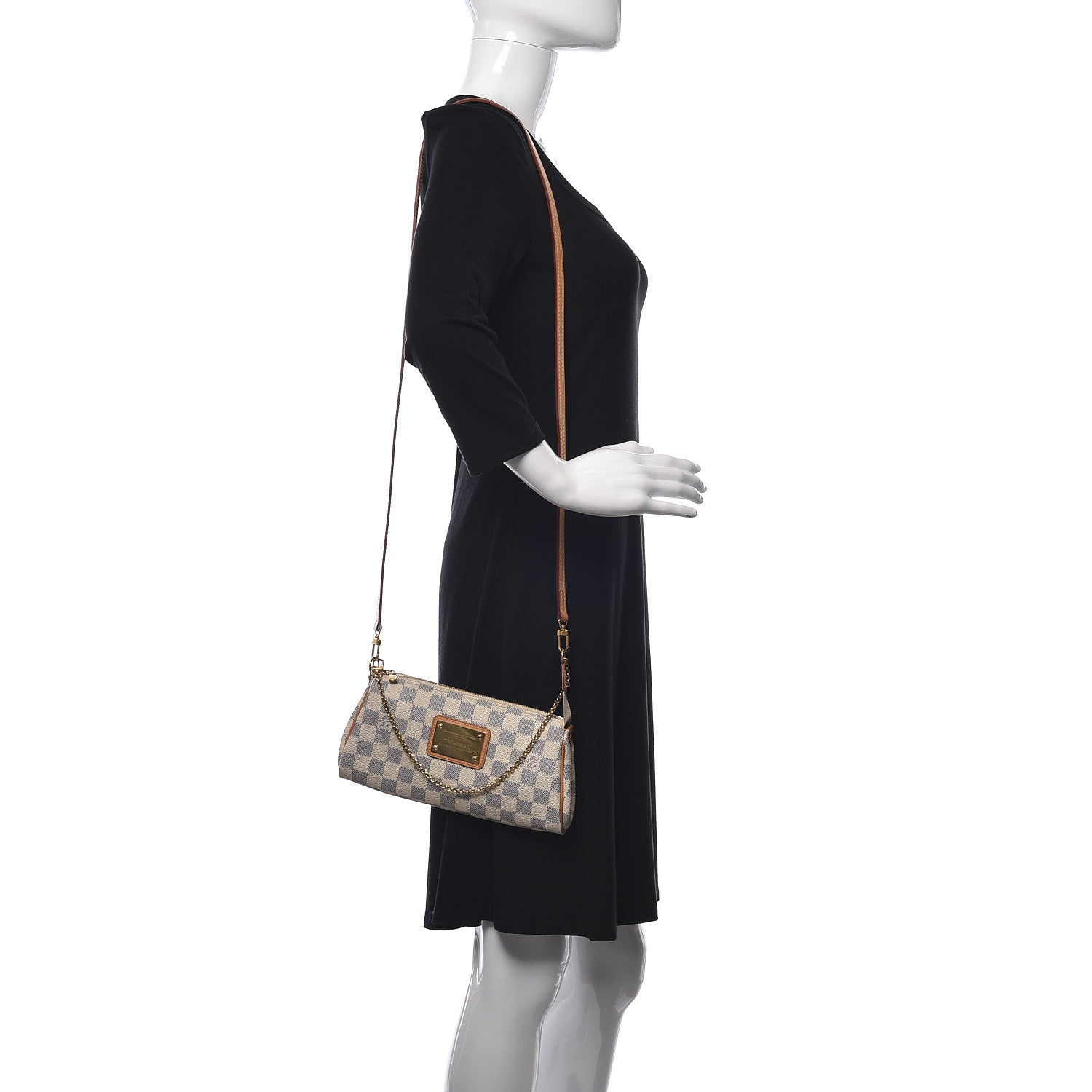 Louis Vuitton Damier Azur Eva Clutch 2 of 9