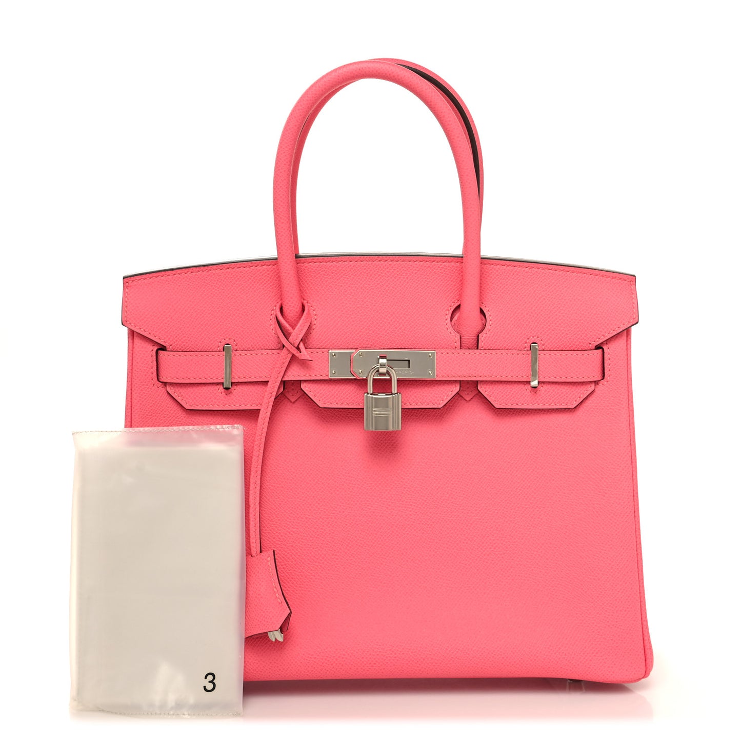 Epsom Birkin 30 Rose Azalee