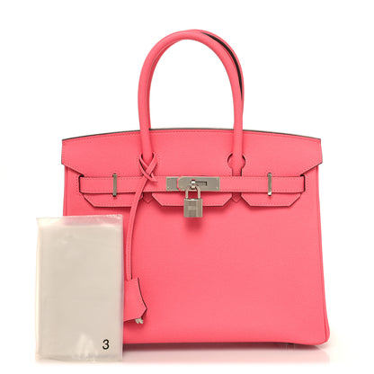 Hermes Epsom Birkin 30 Rose Azalee 3 of 14