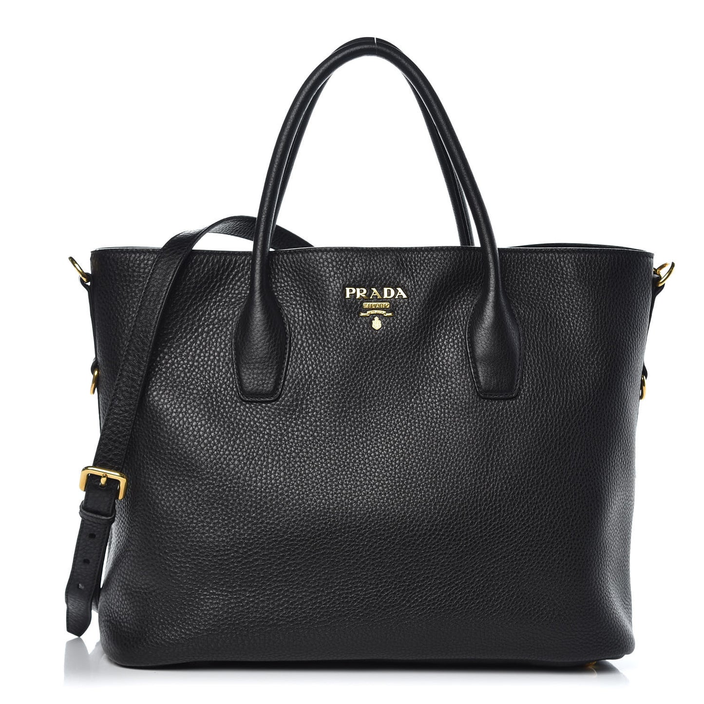 Vitello Daino Tote Black