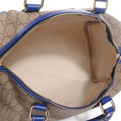 Gucci GG Plus Monogram Medium Boston USA Flag Unicef Duffle Blue 5 of 7
