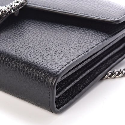 Gucci Calfskin Mini Dionysus Chain Wallet Black 8 of 10