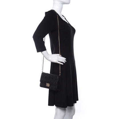 Christian Dior Lambskin Cannage Miss Dior Promenade Pouch Black 2 of 11