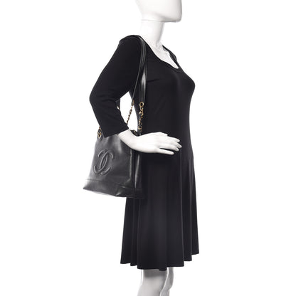 Chanel Caviar CC Shopper Tote Black 2 of 9