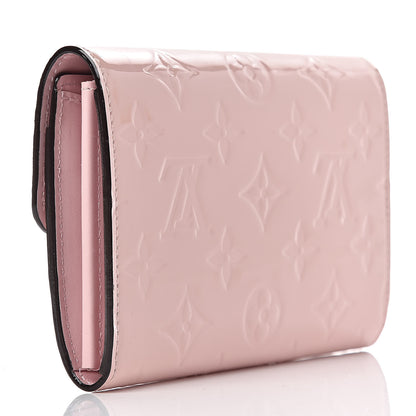 Louis Vuitton Vernis Sarah Compact Wallet Rose Ballerine 3 of 10