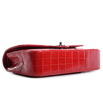 Chanel Alligator Medium Double Flap Red 4 of 9