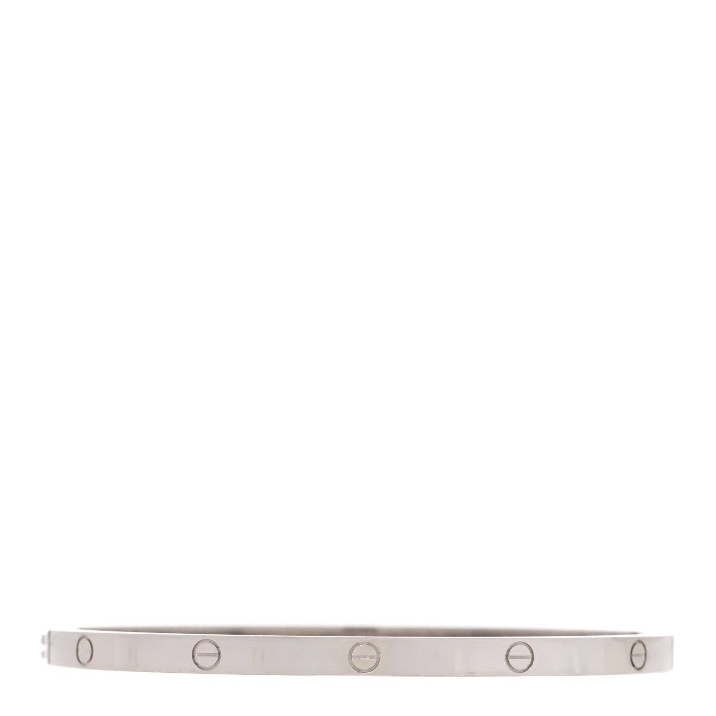 18K White Gold Small LOVE Bracelet 17