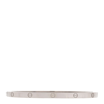 Cartier 18K White Gold Small LOVE Bracelet 17 2 of 4