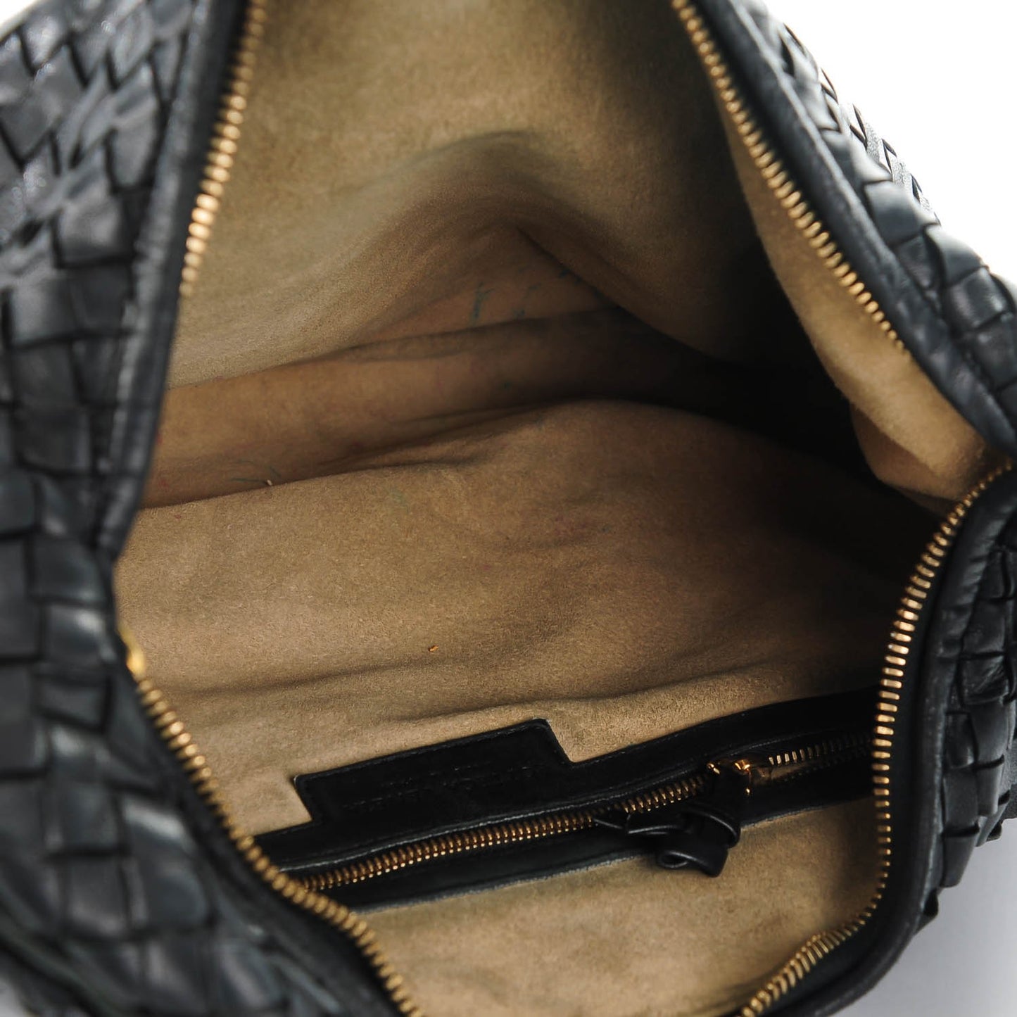 Nappa Intrecciato Medium Veneta Hobo Black