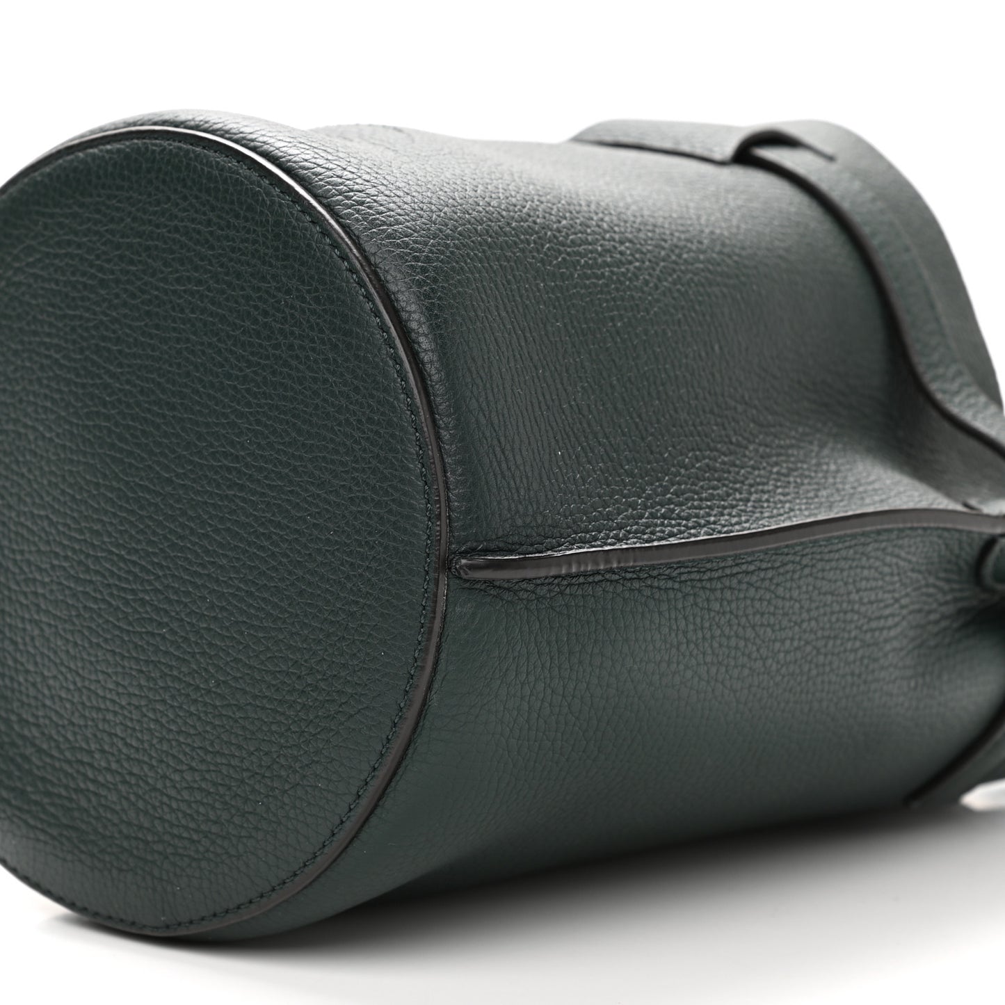Supple Grained Calfskin Nano Big Bag Bucket Amazone