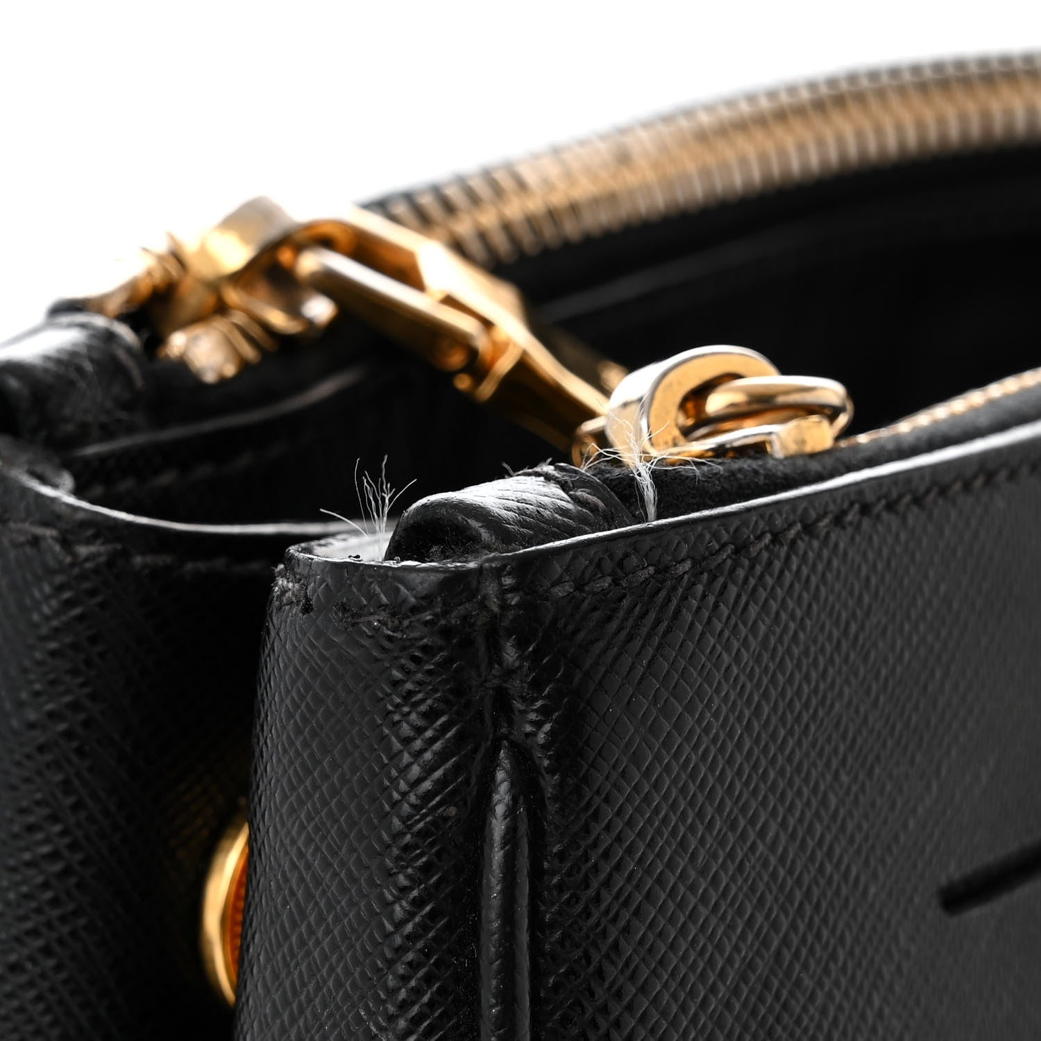Prada Saffiano Lux Extra Large Galleria Double Zip Tote Black 12 of 12