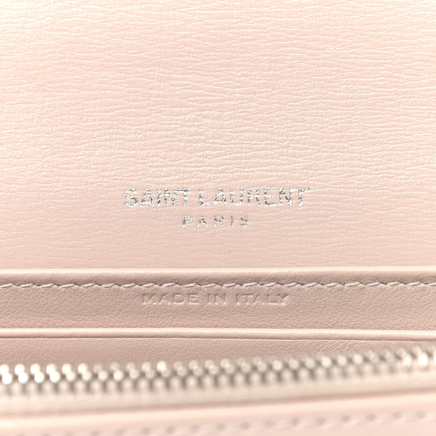 Saint Laurent Calfskin Monogram Sunset Chain Wallet Light Pink 5 of 10