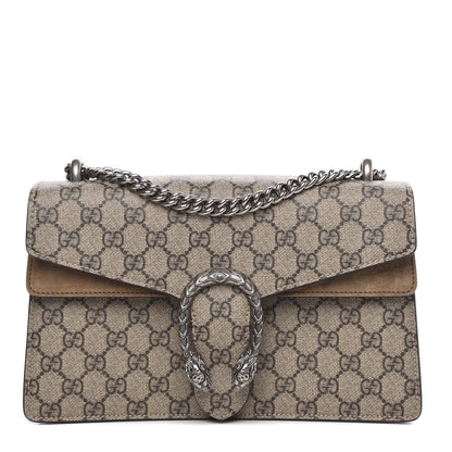 Gucci GG Supreme Monogram Small Dionysus Shoulder Bag Taupe 1 of 14