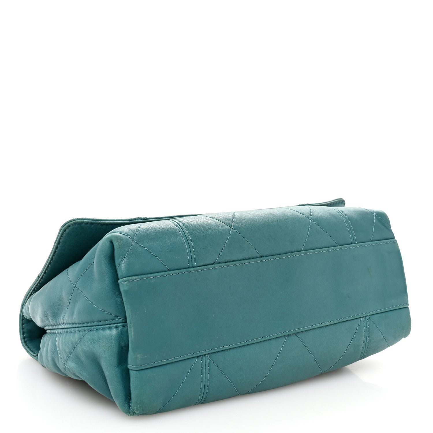 Chanel Lambskin Quilted Large Soft Touch Flap Green 4 of 12