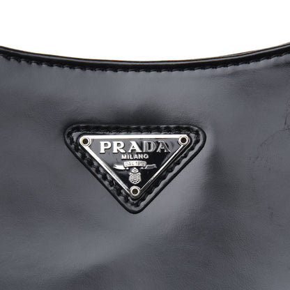 Prada Spazzolato Cleo Shoulder Bag Black 5 of 5
