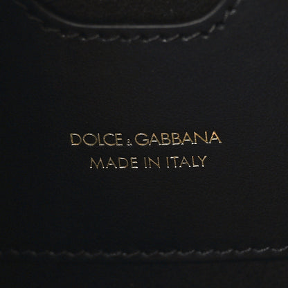 Dolce & Gabbana Smooth Calfskin Small DG Amore Satchel Bag Black 6 of 8