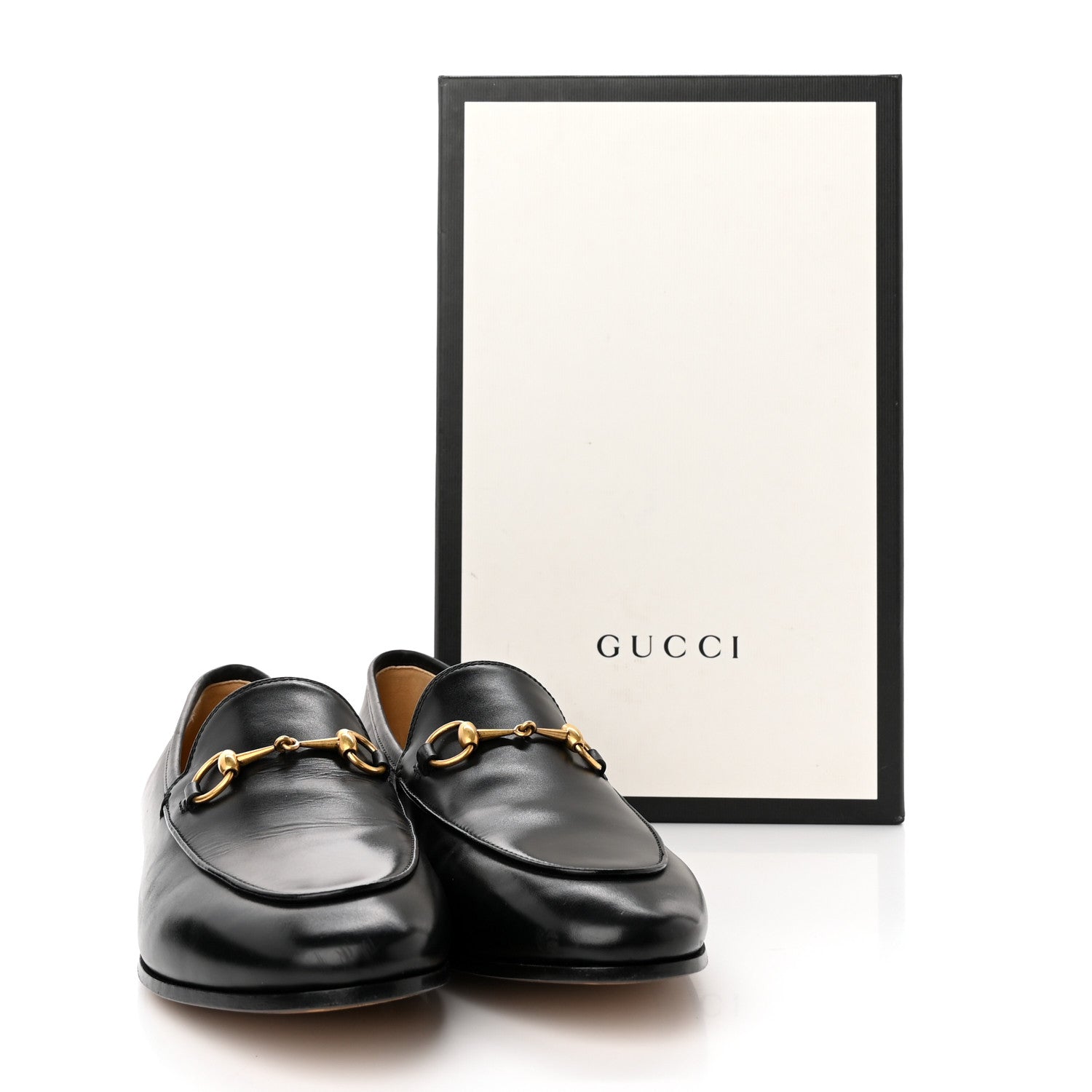 Gucci Calfskin Womens Jordaan Loafers 38.5 Black 11 of 11