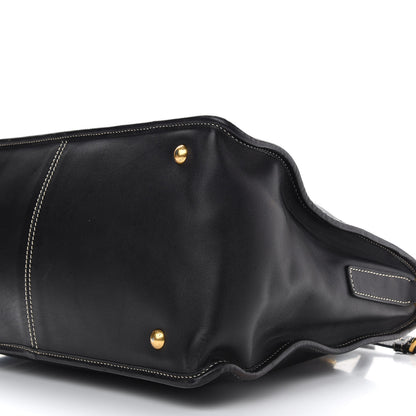 Prada Glace Calf Tote Black 9 of 9