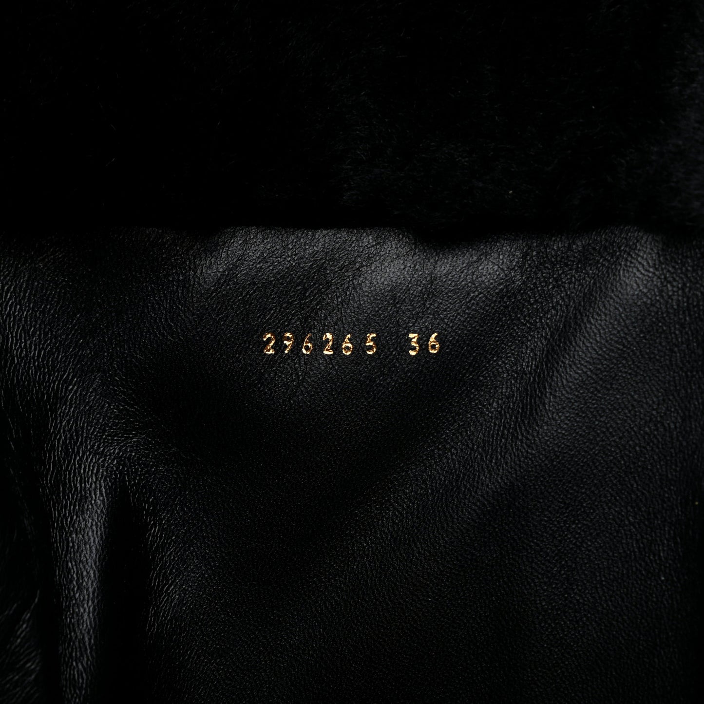 Suede Shearling Fur Microguccissima Courtney Tall Wedge Boots 36 Black