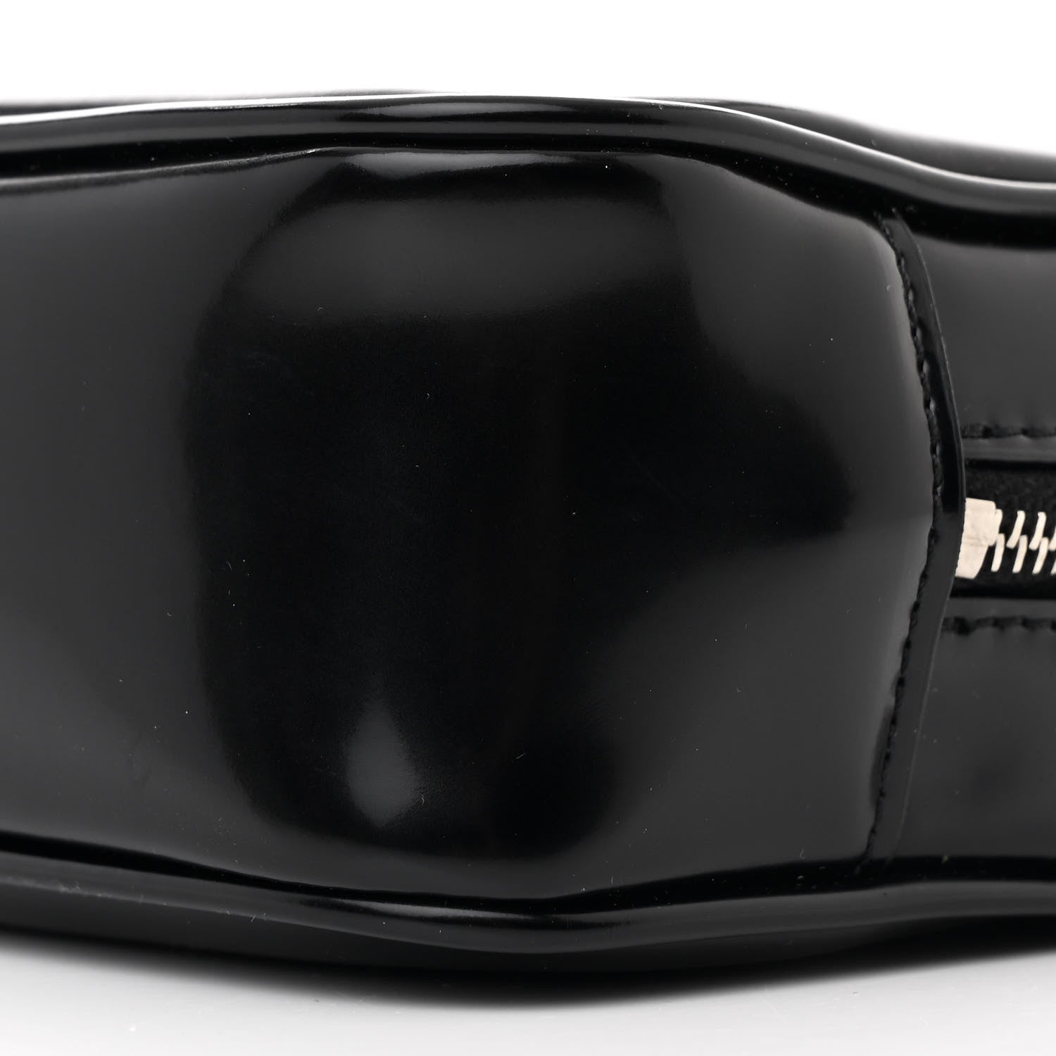 Saint Laurent Shiny Calfskin Monogram Mini Lou Camera Bag Black 10 of 11