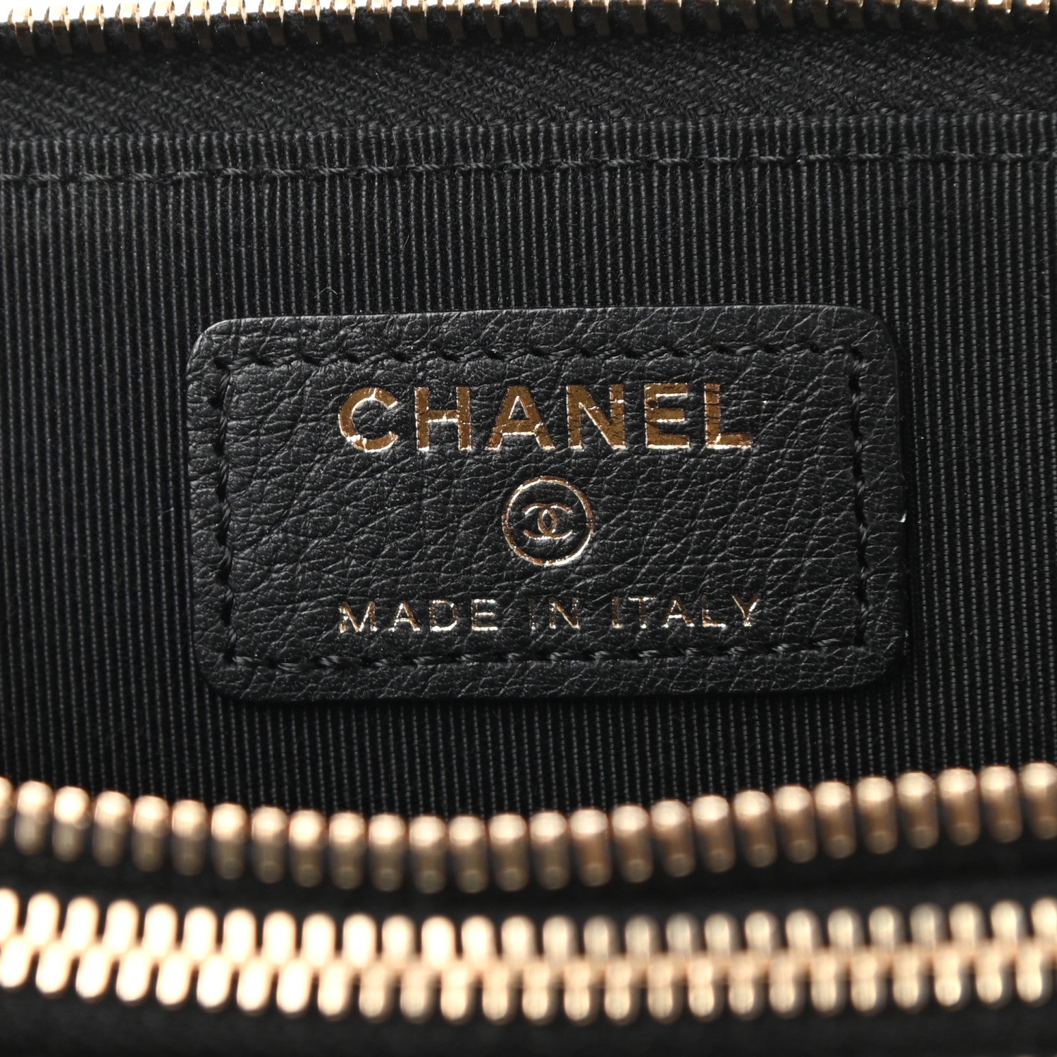 Chanel Bullskin Strass Studded Zip Around Phone Holder Black 6 of 8