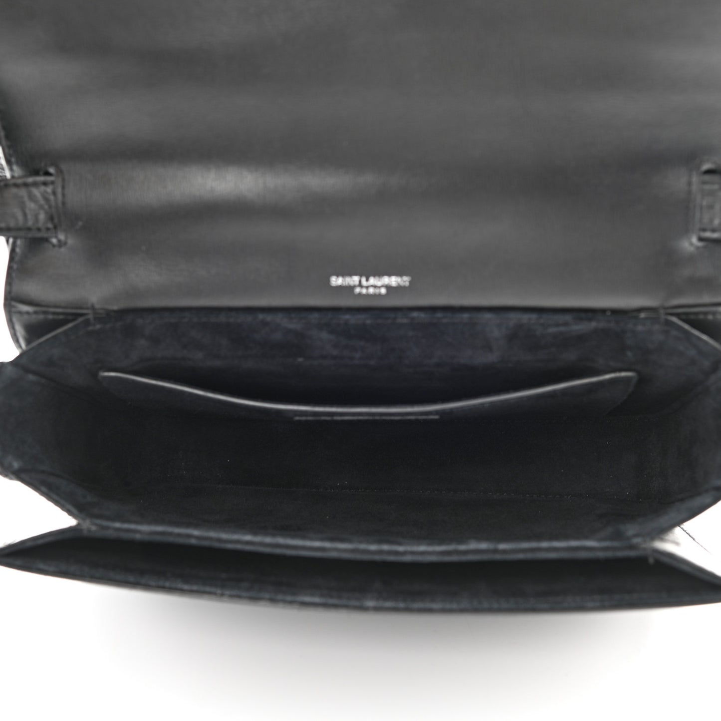 Smooth Calfskin Suede Medium Bellechasse Black