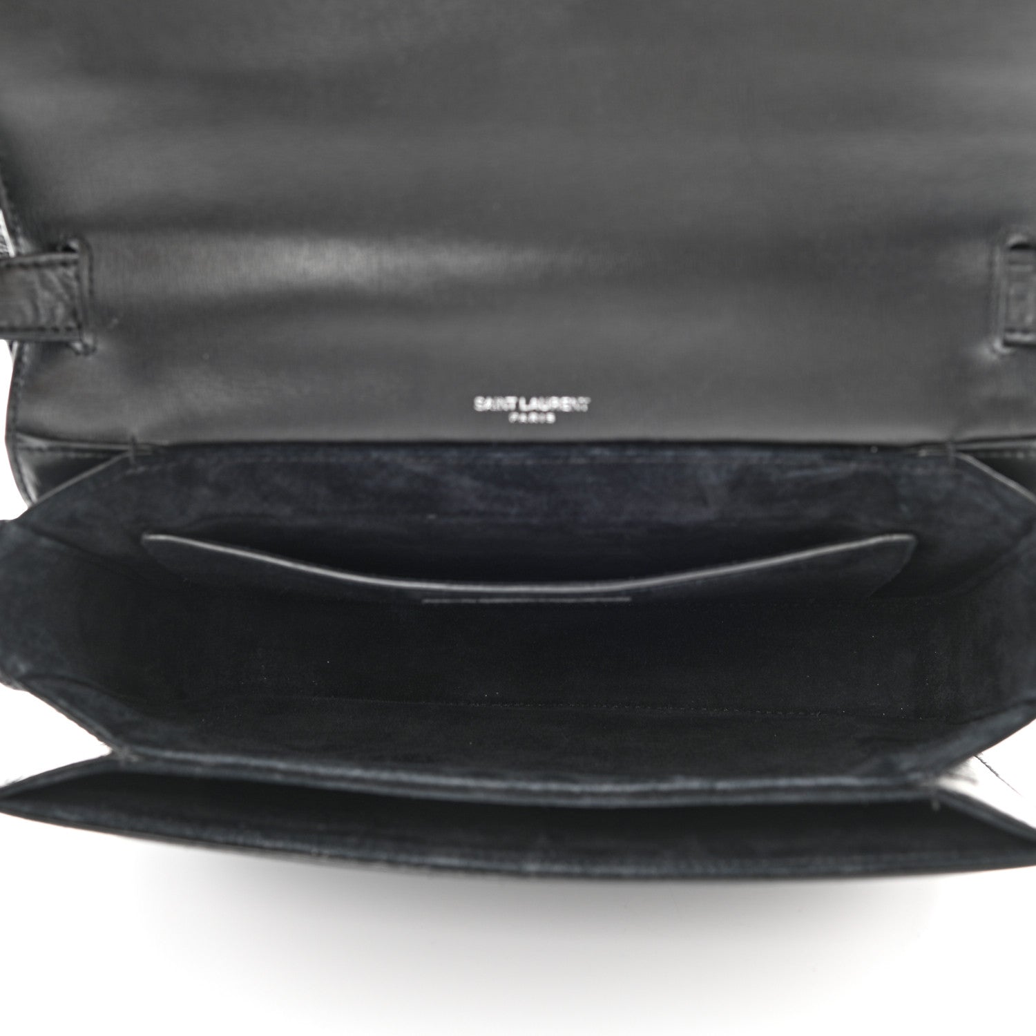 Saint Laurent Smooth Calfskin Suede Medium Bellechasse Black 5 of 11