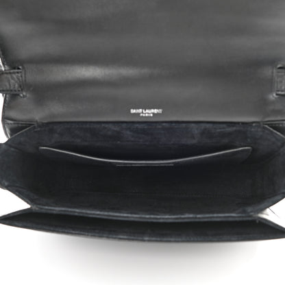 Saint Laurent Smooth Calfskin Suede Medium Bellechasse Black 5 of 11