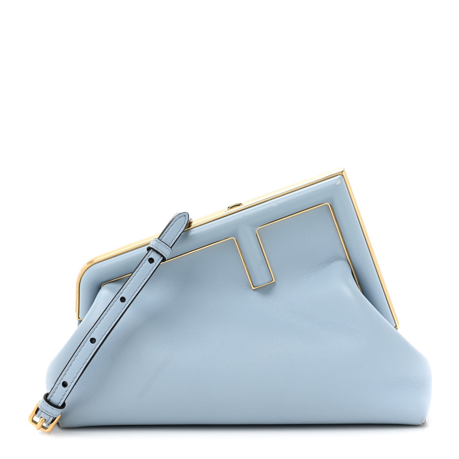Fendi Shiny Nappa Small Fendi First Azzurro Baby 1 of 16