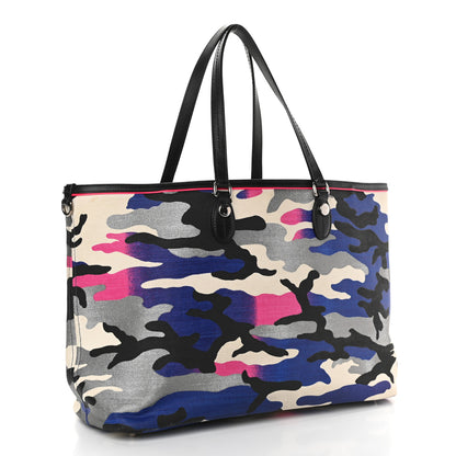 Christian Dior Canvas Large Camouflage Anselm Reyle Tote 3 of 11