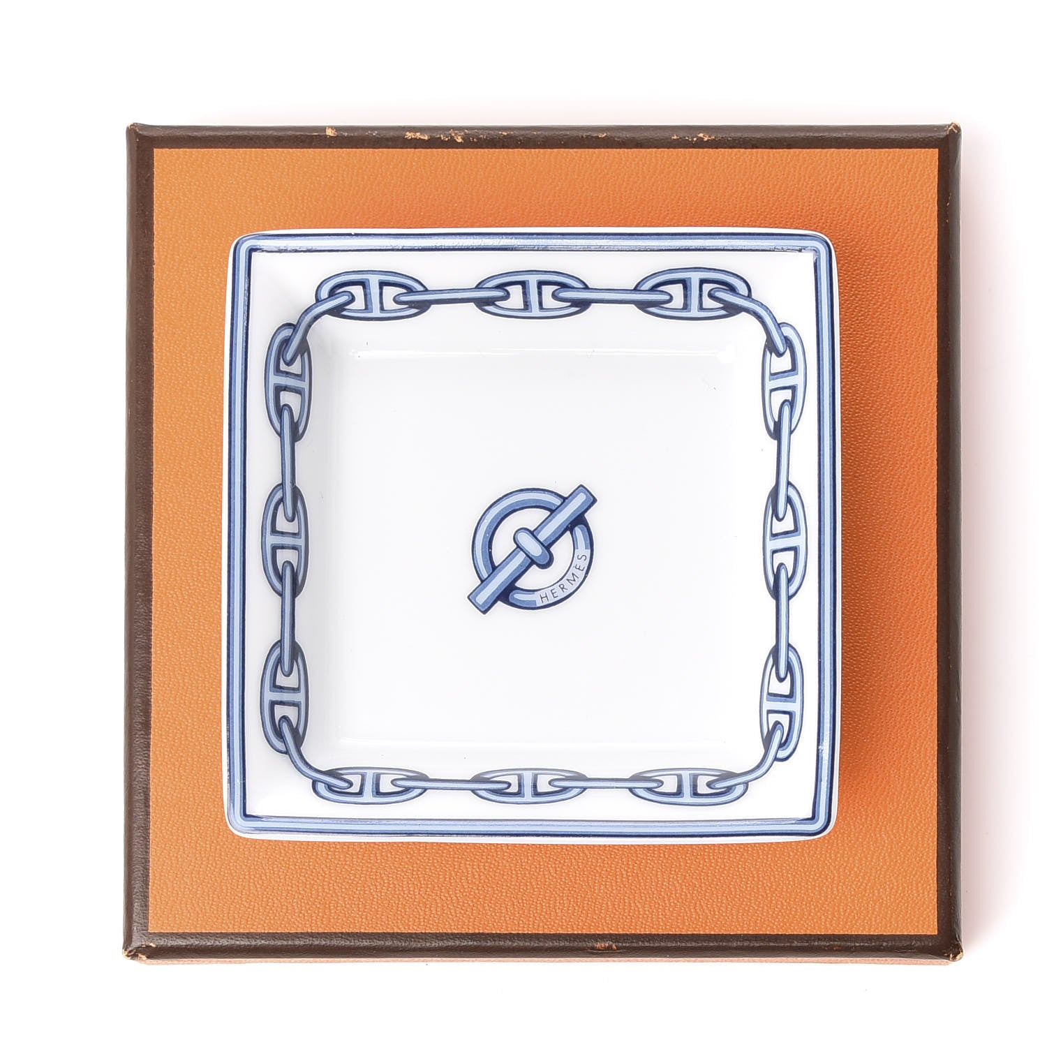 Hermes Printed Porcelain Chaine D'Ancre Tray 4 of 4