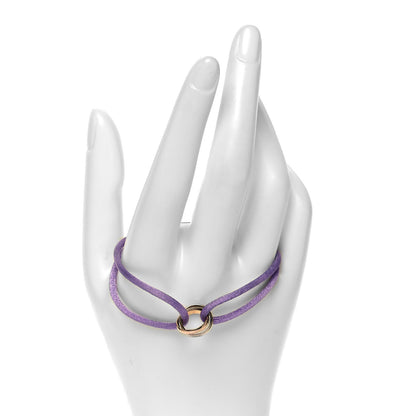 Cartier 18K Pink Yellow White Gold Trinity Adjustable Cord Bracelet Lilac 2 of 4