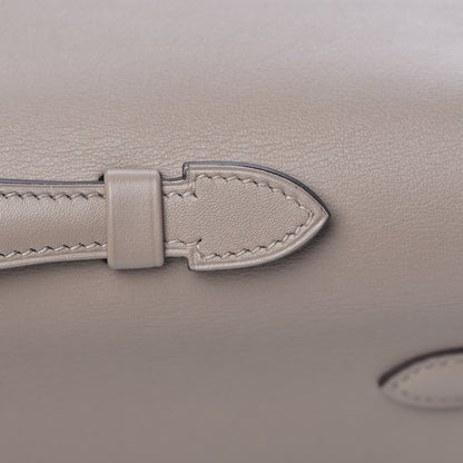 Hermes Swift Kelly Cut Clutch Pochette Gris Asphalt 15 of 28