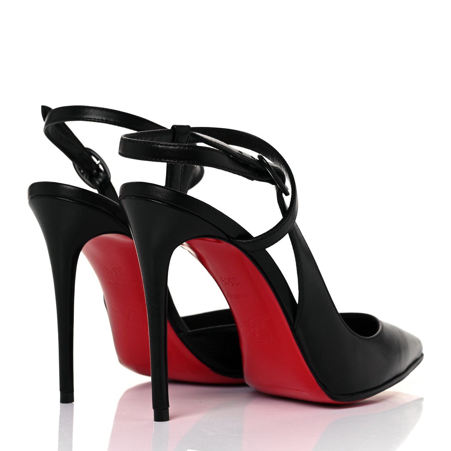 Christian Louboutin Kid Jenlove 100 Pumps 35.5 Black 4 of 7