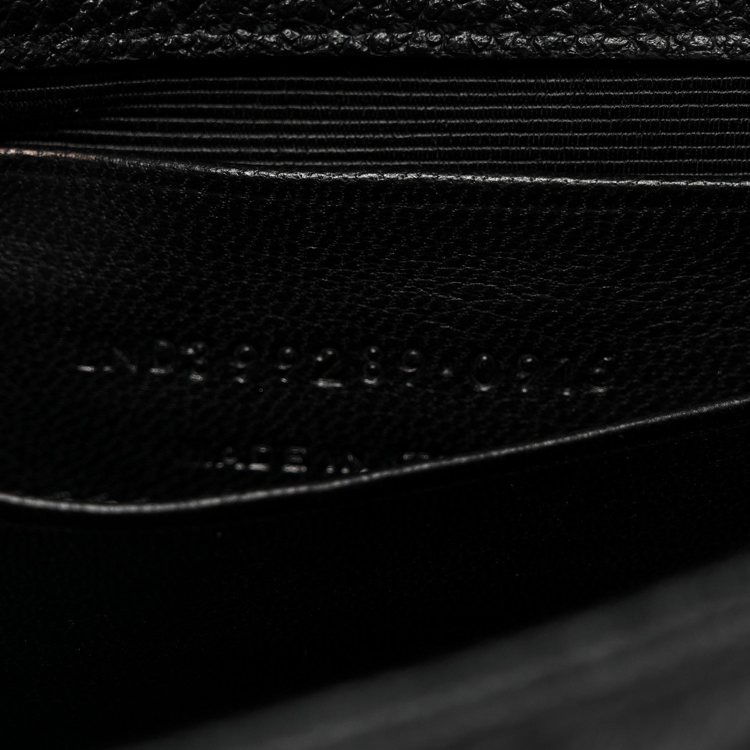 Saint Laurent Grained Calfskin Matelasse Chevron Classic Monogram Baby Chain Bag Black 7 of 10