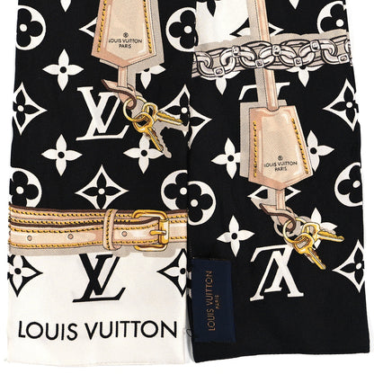 Louis Vuitton Silk Monogram Confidential Bandeau Black 3 of 4