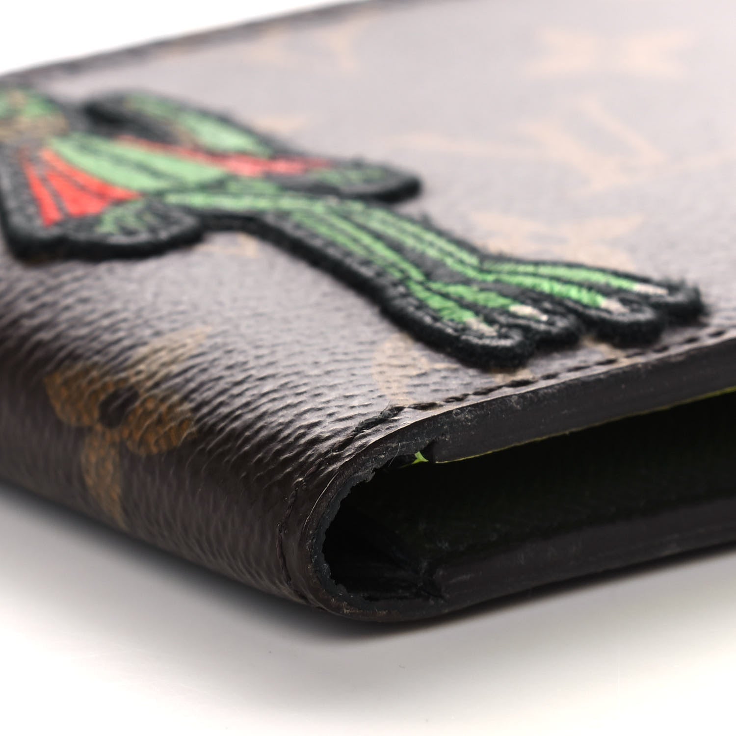 Louis Vuitton Monogram Embroidered Cartoon LV Friends Slender Wallet 10 of 12