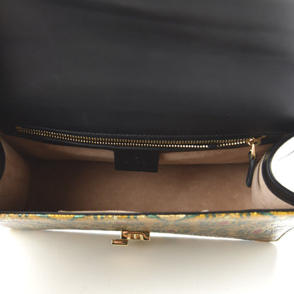 Gucci Iridescent Brocade Small Sylvie Shoulder Bag Gold 5 of 10